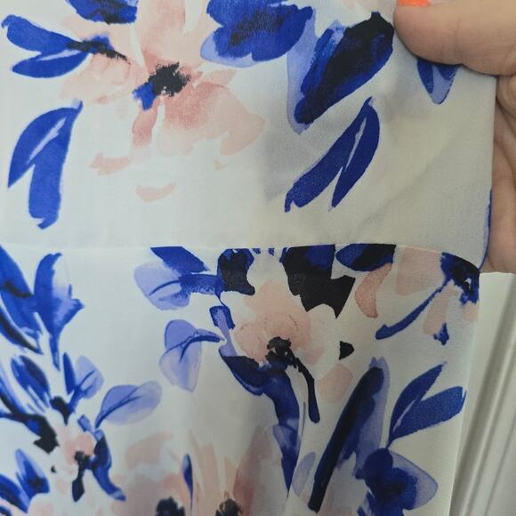 Torrid Floral Babydoll Georgette Flutter Sleeve Blouse Peplum Plus Size 3x - Picture 8 of 15